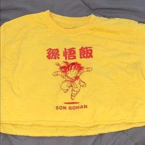 cropped dragonball Z tee